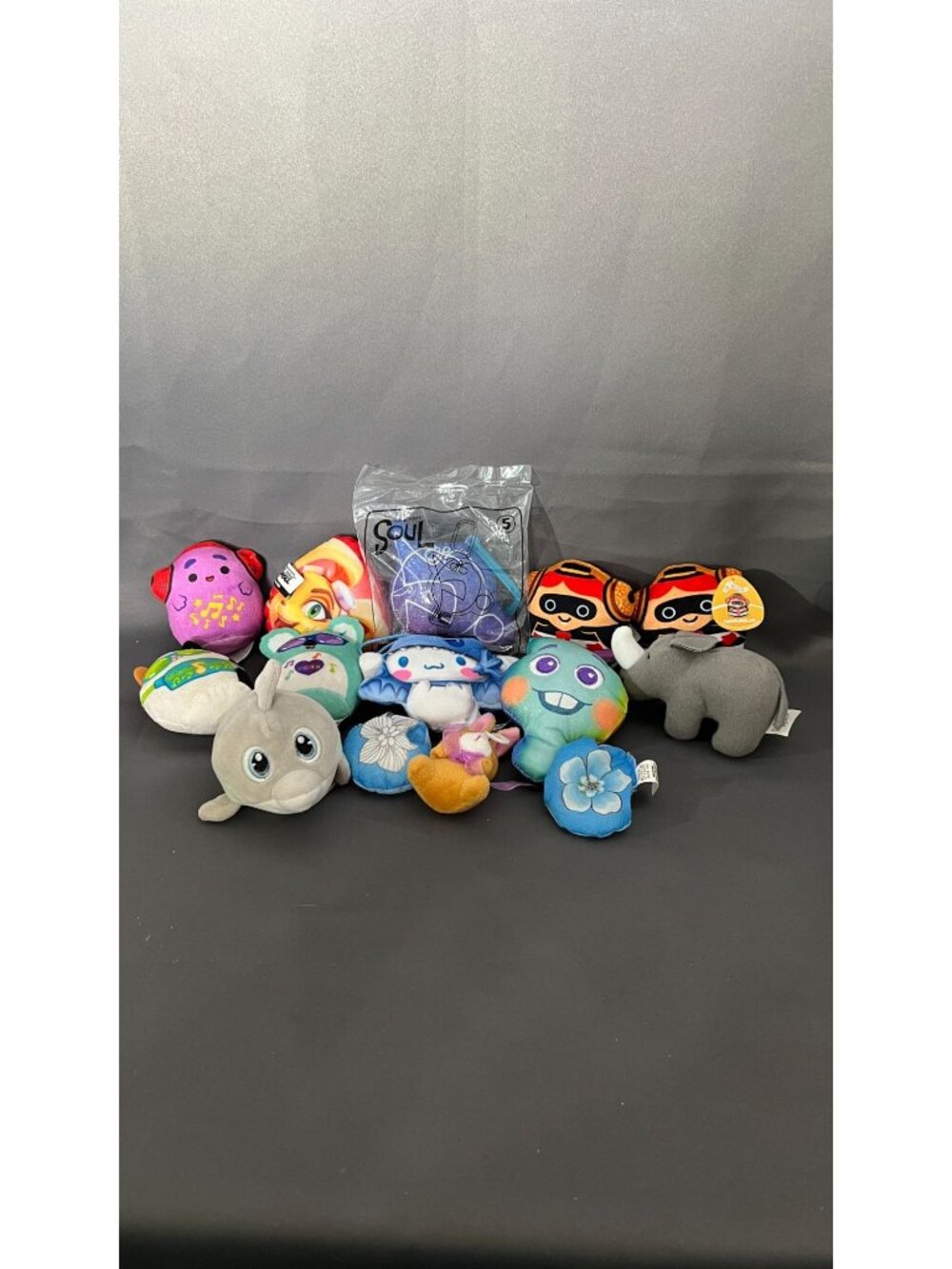 Set Of 12 Plush Toys Including Disney Soul & Hamburglar